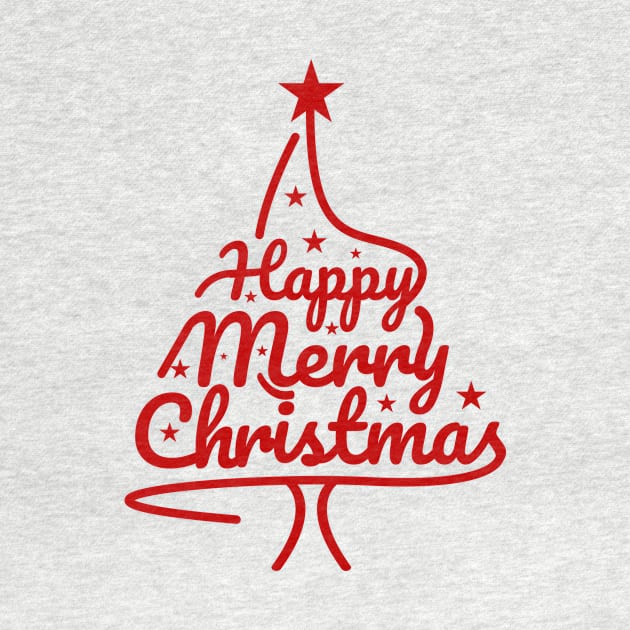 Lettering Tree Merry Christmas by SNstore